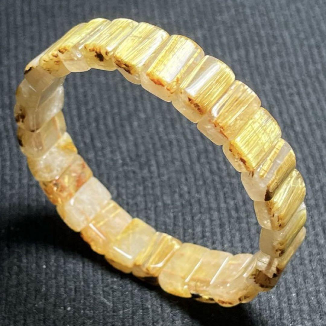 タイチンルチルクォーツ ブレスレット 金針凄いです