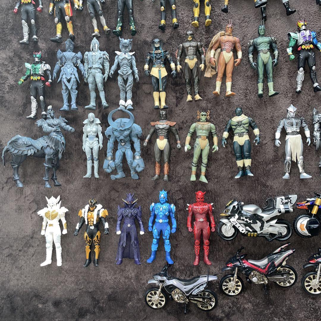 仮面ライダー ソフビフィギュアセット バイク付き