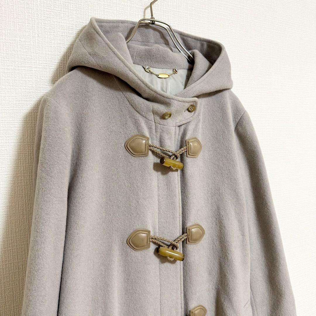 b001-0 スキャパ　ダッフルコート　アンゴラウール　グレー