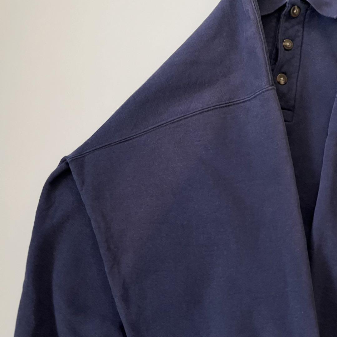 90s lands'end ランズエンド スウェット ポロ ハーフボタン