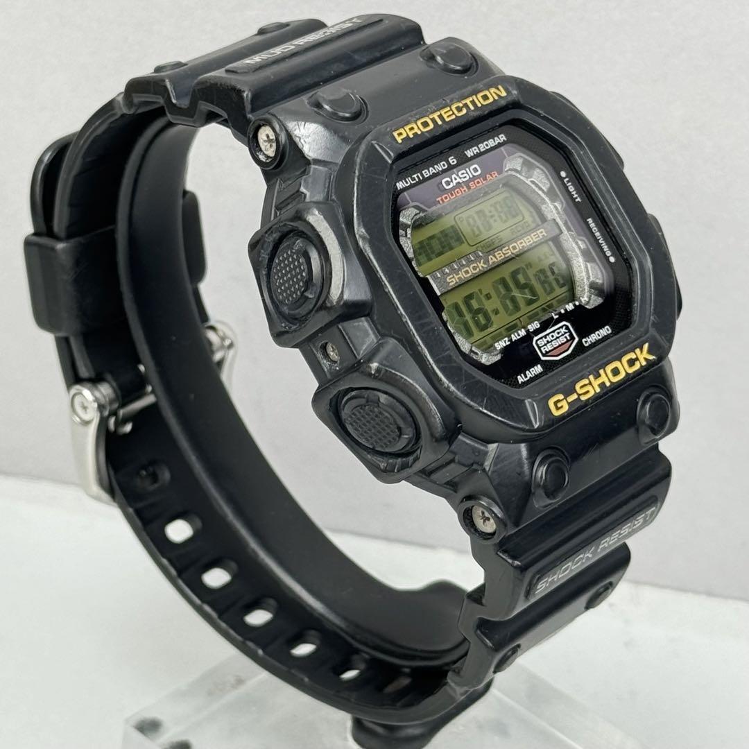 良品 G-SHOCK GXW-56  電波ソーラー ブラック ゴールド液晶