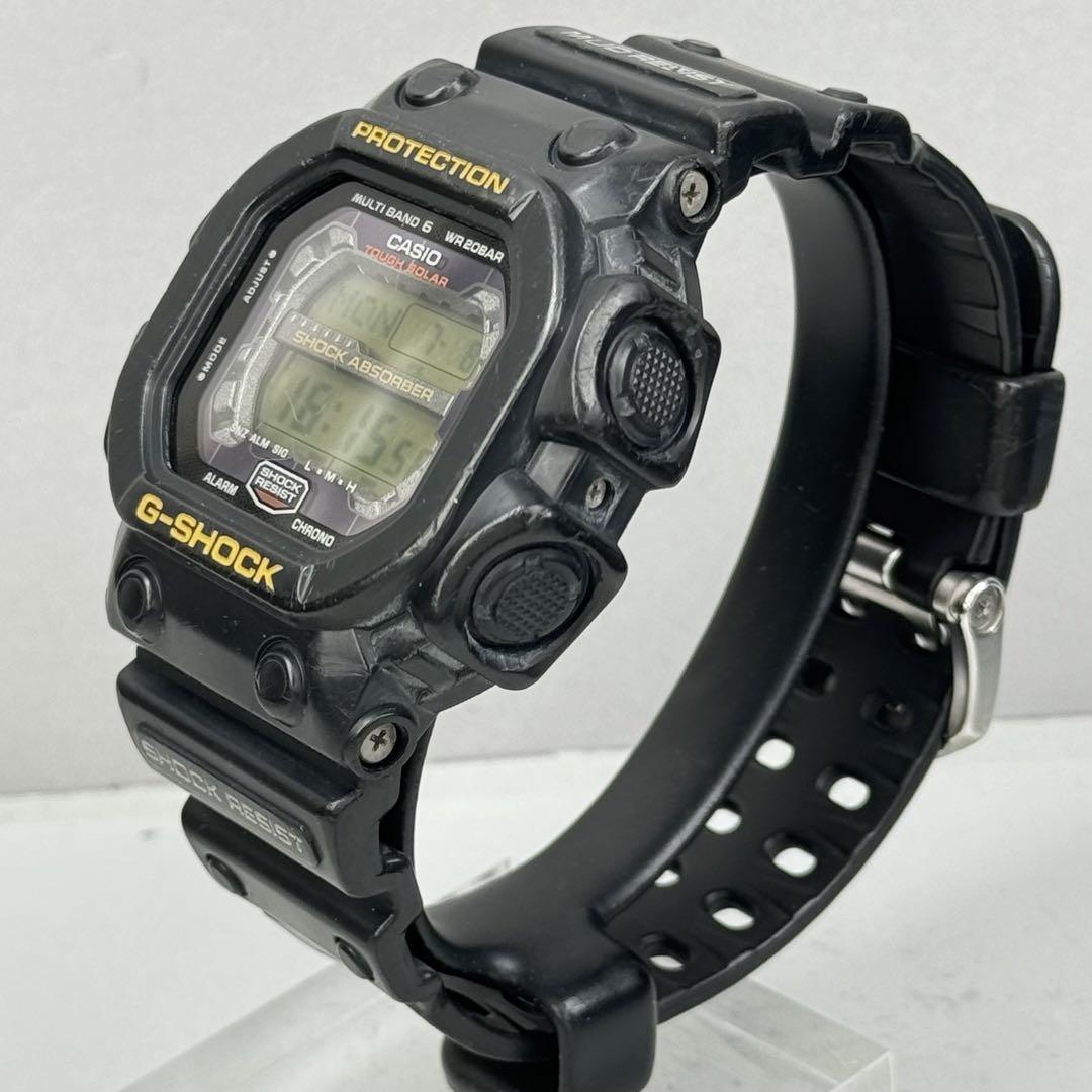 良品 G-SHOCK GXW-56  電波ソーラー ブラック ゴールド液晶