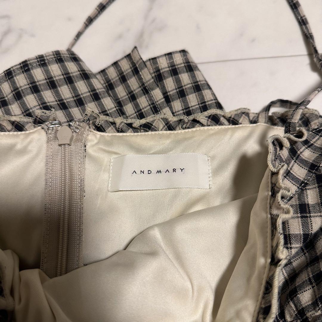 ワンピース andmary Audrey check dress