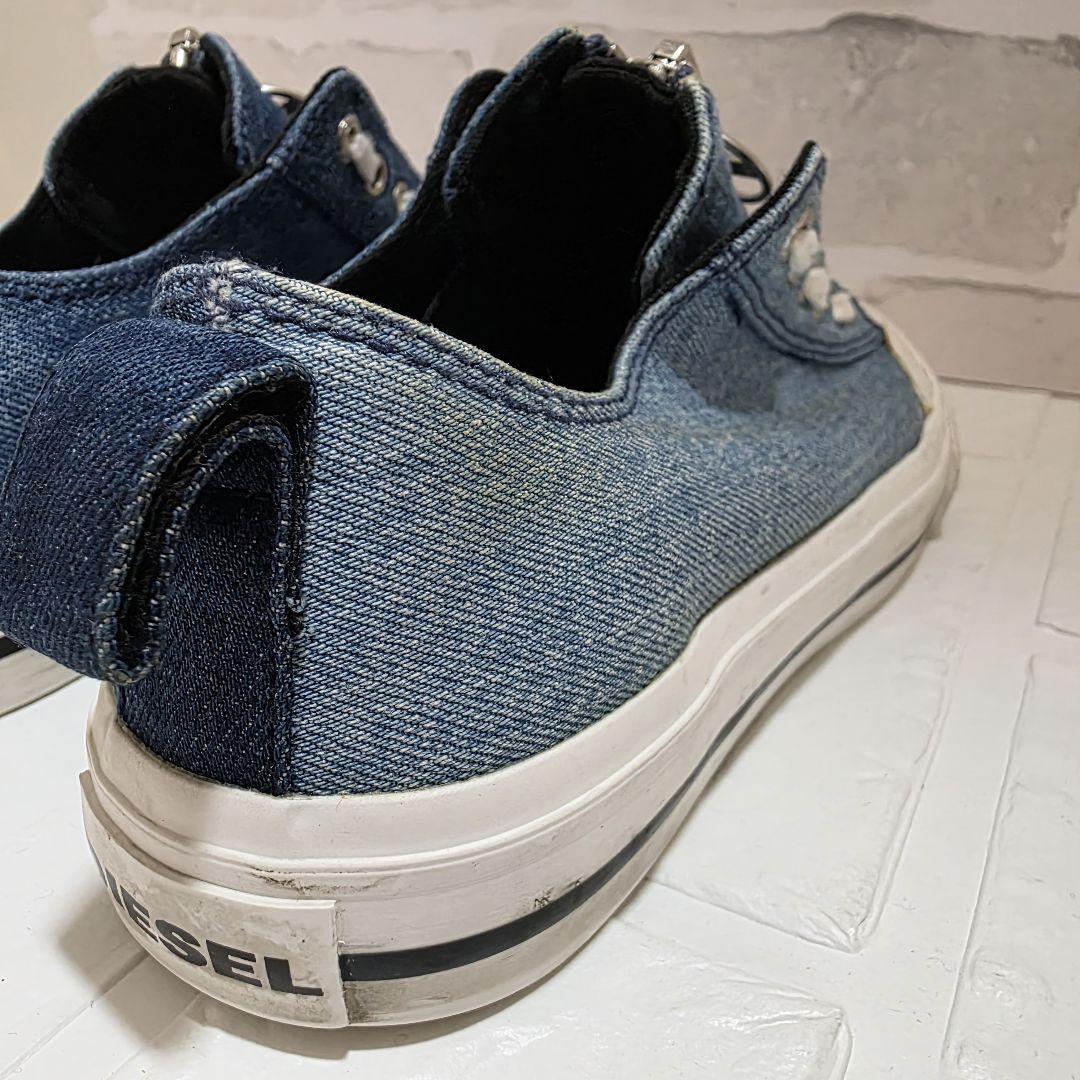 DIESEL】デニム ジッパースニーカー 24cm - メルカリ