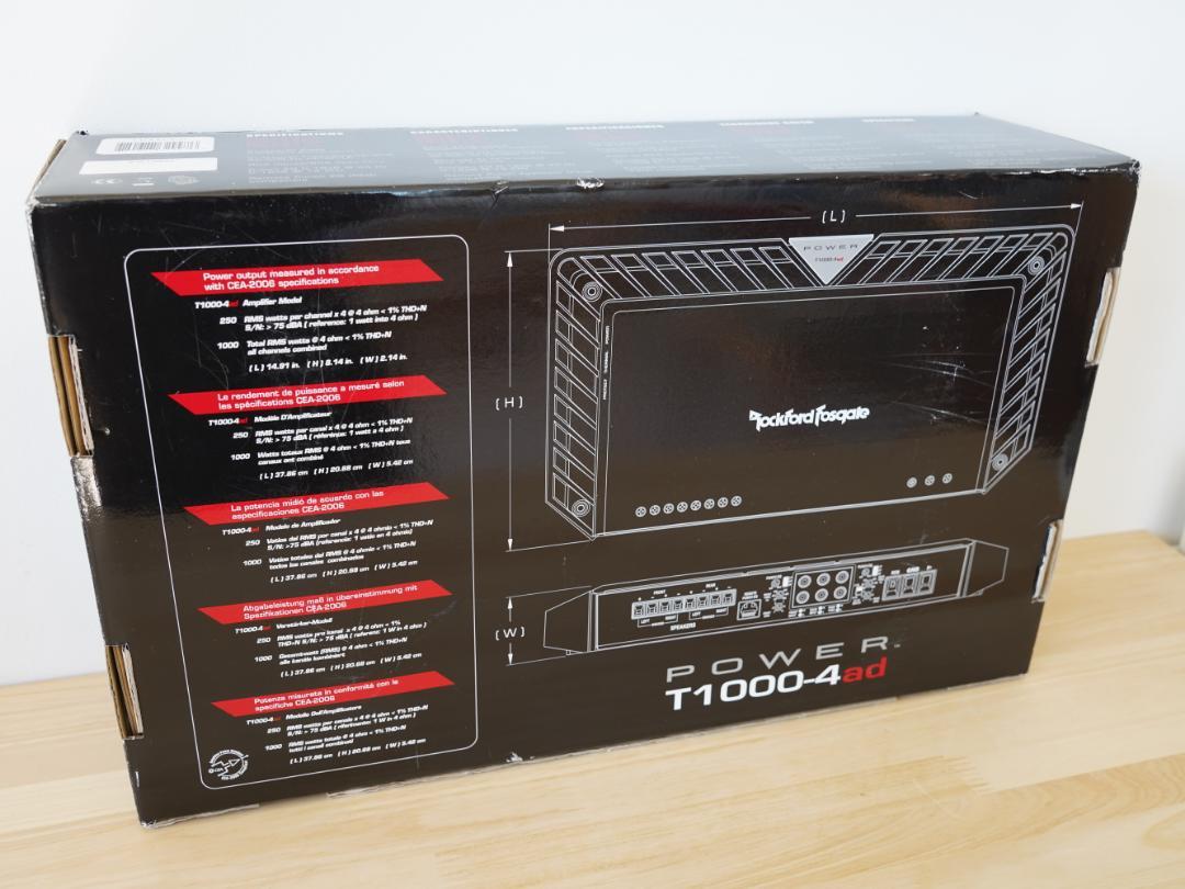 新古品 ROCKFORD T1000-4AD (パワーシリーズ) ※並行輸入品