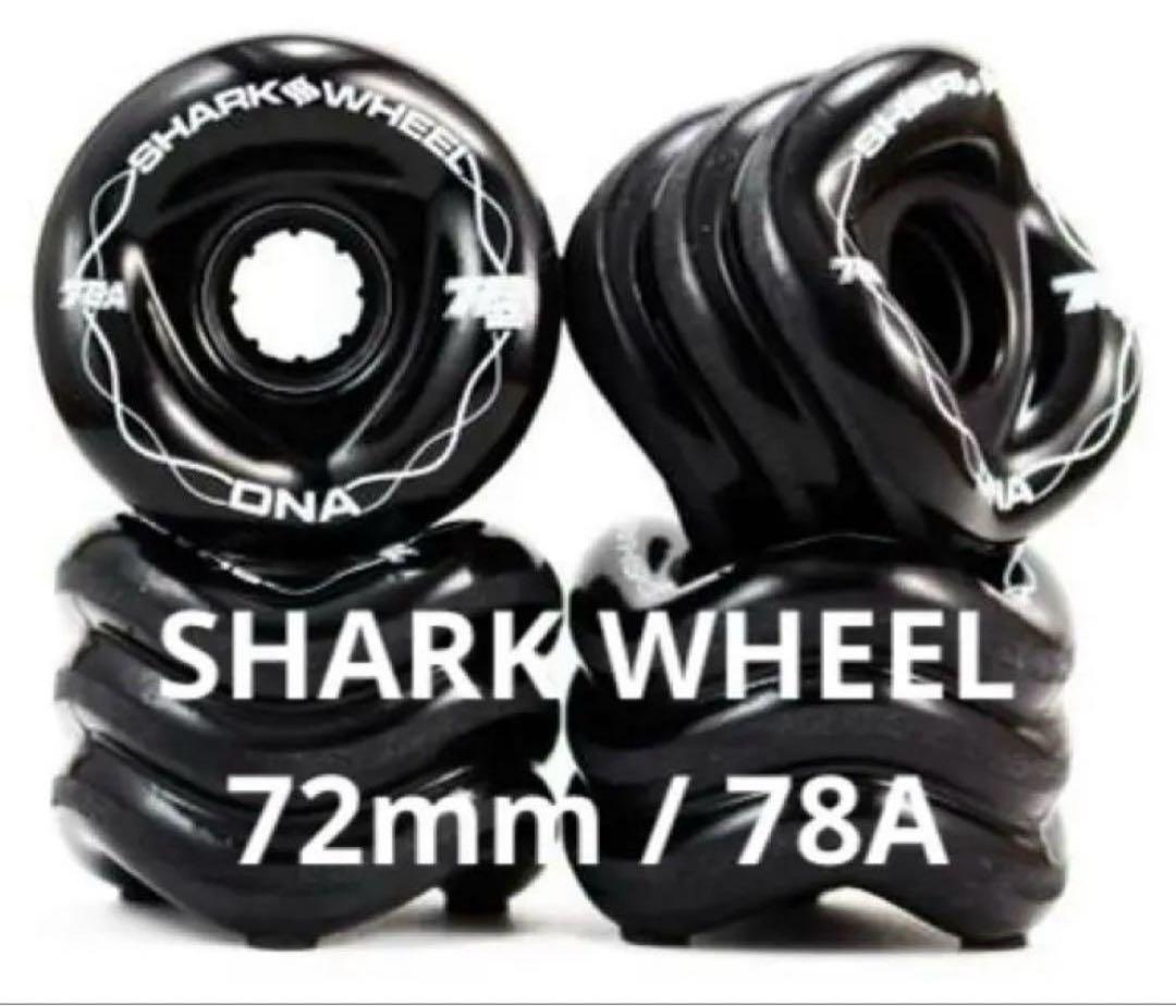 ［新品 ］シャークウィール 72mm 78a ブラック
