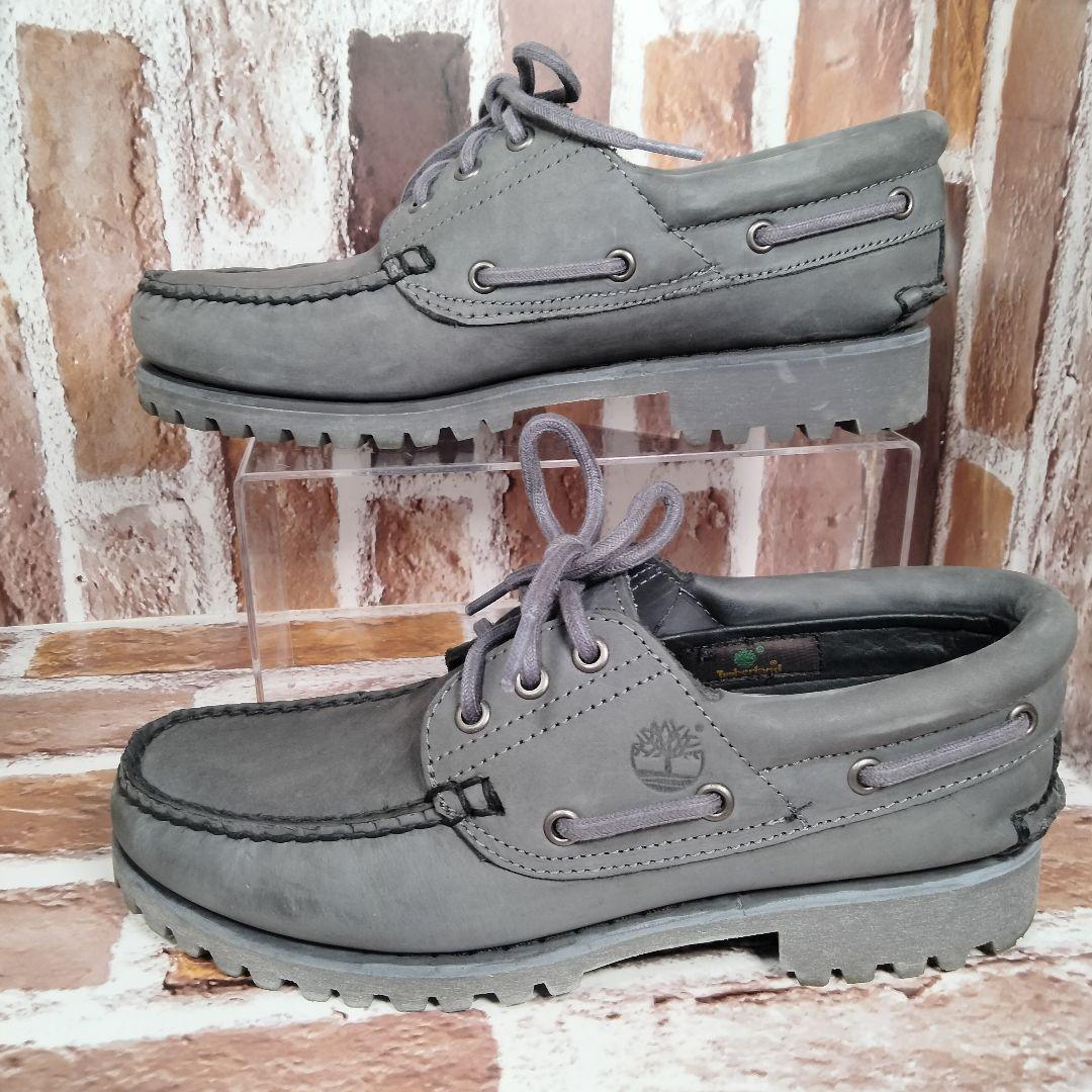 【極美品】Timberland 3eye（25）デッキシューズ　グレー