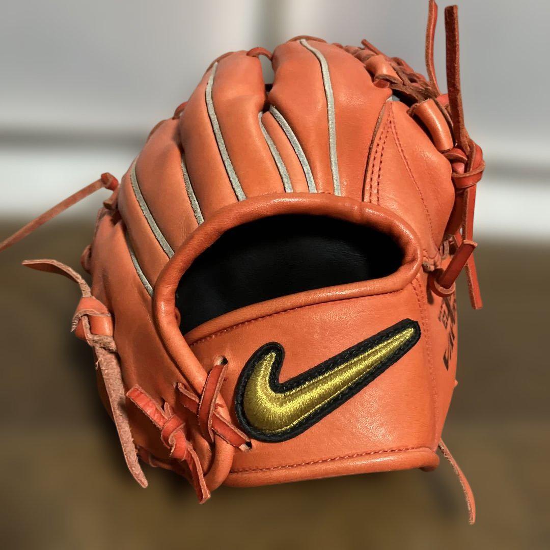 グローブ 内野手 グラブ 野球 軟式 NIKE ナイキ 一般 オレンジ