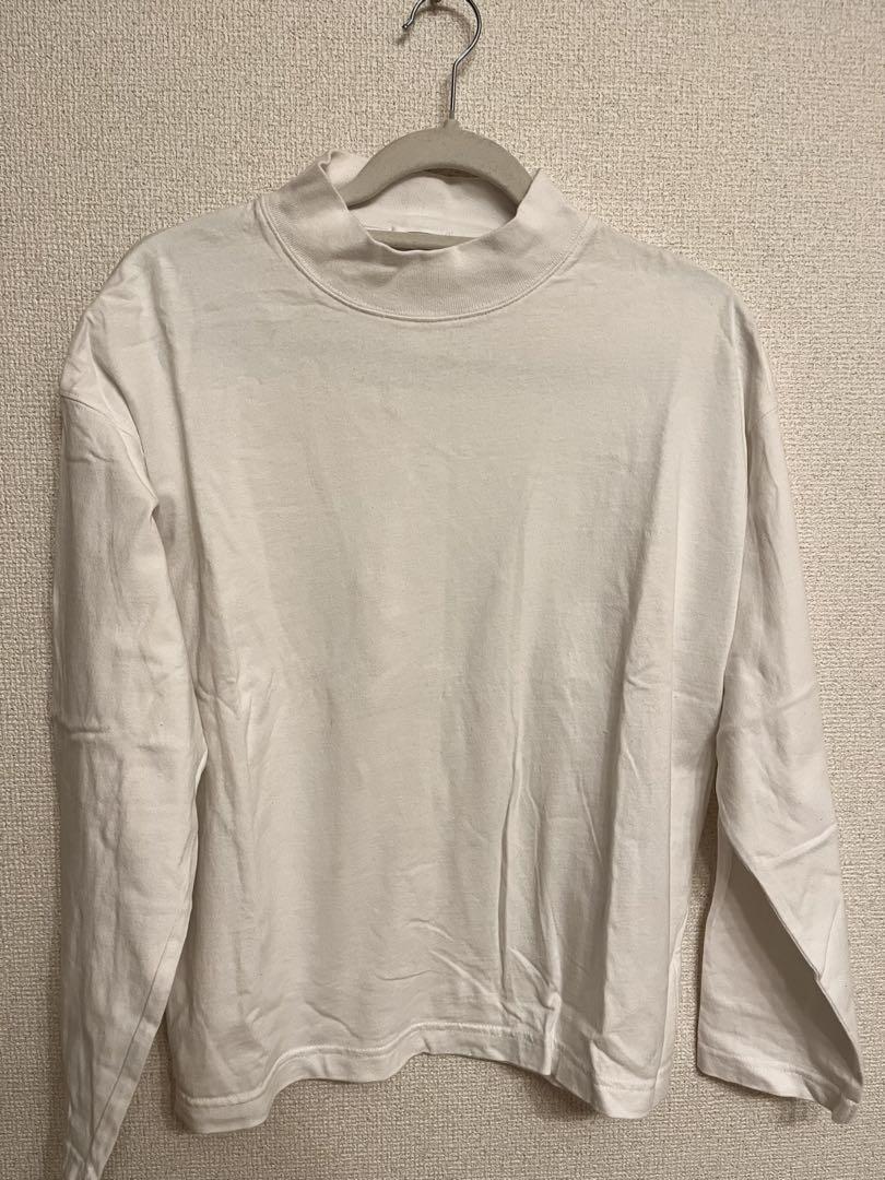 ホワイト 長袖 Tシャツ サイズF 綿100% - メルカリ