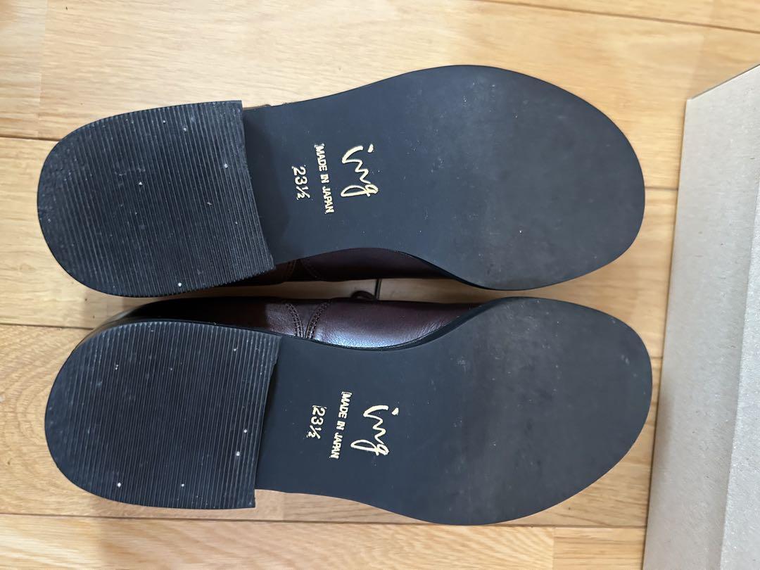 【美品】イング　ing 革靴　ダークブラウンレースアップシューズ