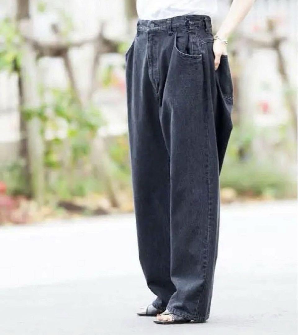 stein デニム　EX WIDE HOOKED DENIM JEANS 定番パンツを徹底解剖。『マスタードのパンツ辞典』 #44：stein