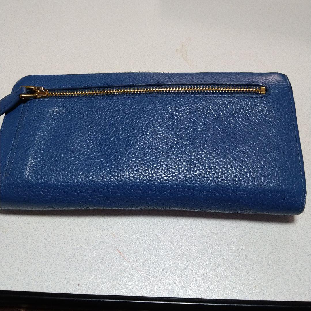 PRADA 長財布 コバルトブルー