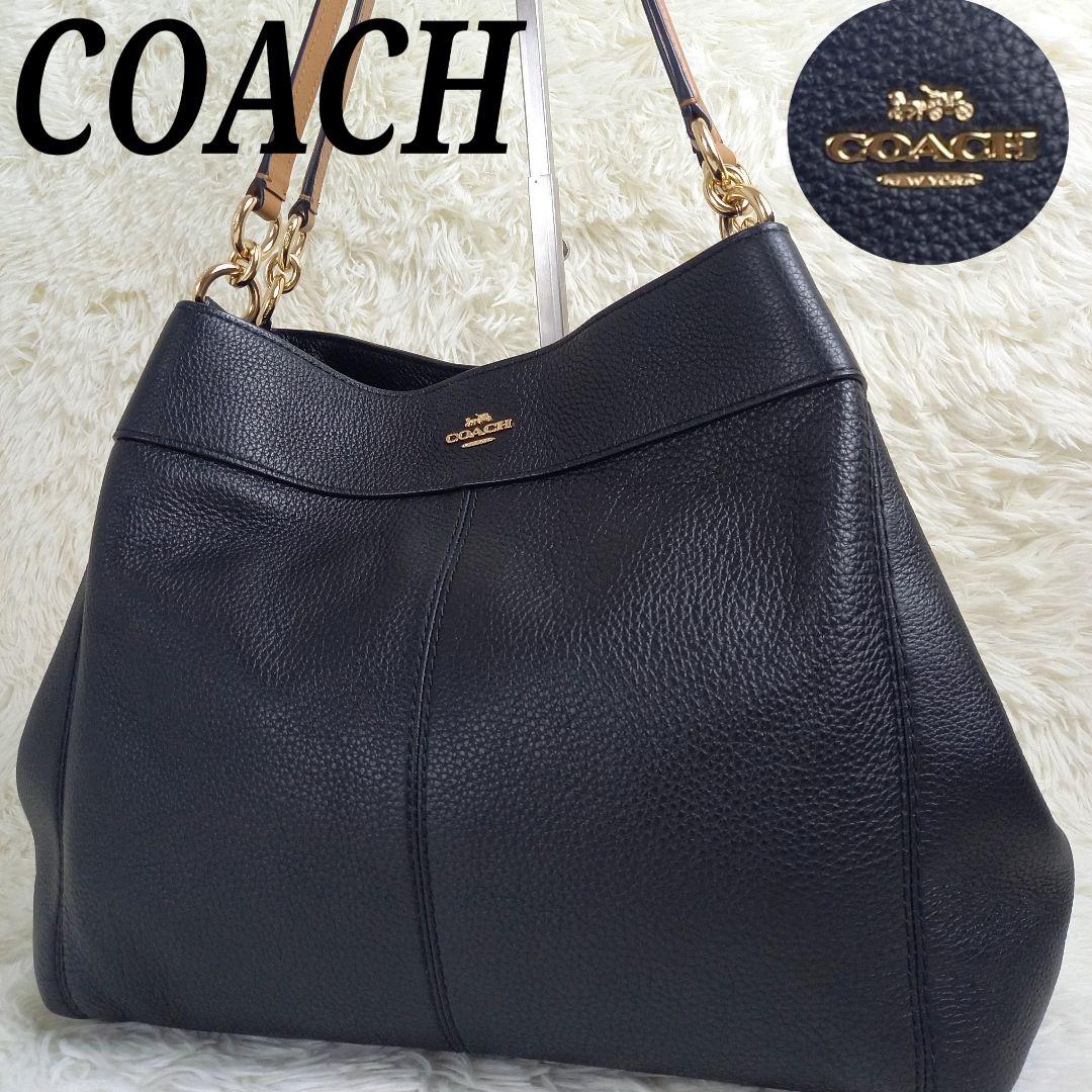 極美品✨ COACH バンドバッグ 3室 肩掛け レザー ゴールド金具