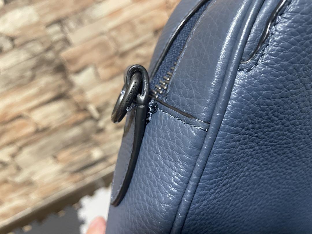COACH ダークブルー ビジネスバッグ