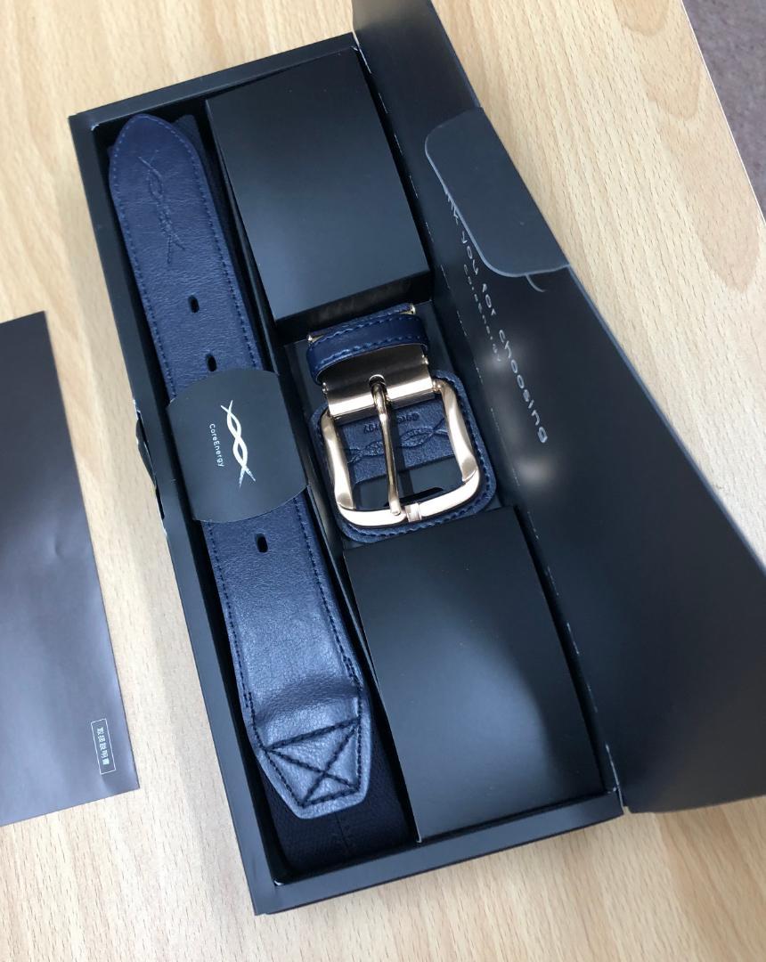 新品未使用　コアエナジー３　野球用　ネイビー　ゴールドバックル【お値引き不可】