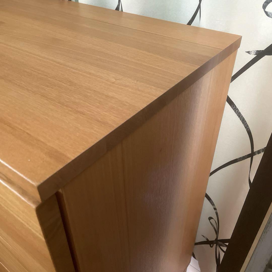 無印良品 天然木 無垢 チェスト キャビネット 引き出し 収納