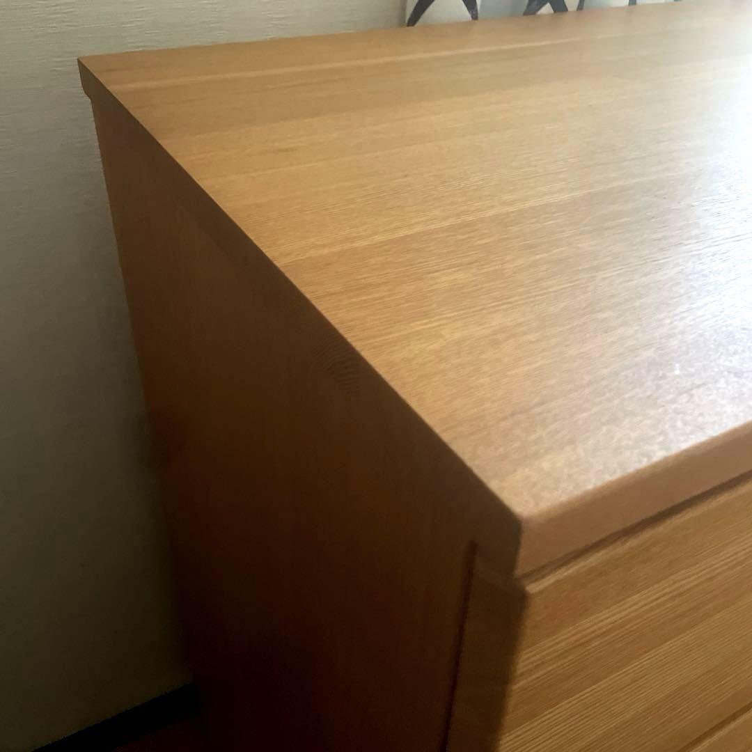 無印良品 天然木 無垢 チェスト キャビネット 引き出し 収納