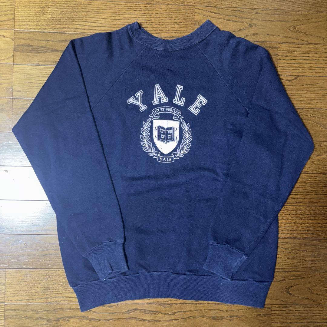 velva sheen 70s スウェット ヴィンテージ yale ナス紺 - メルカリ