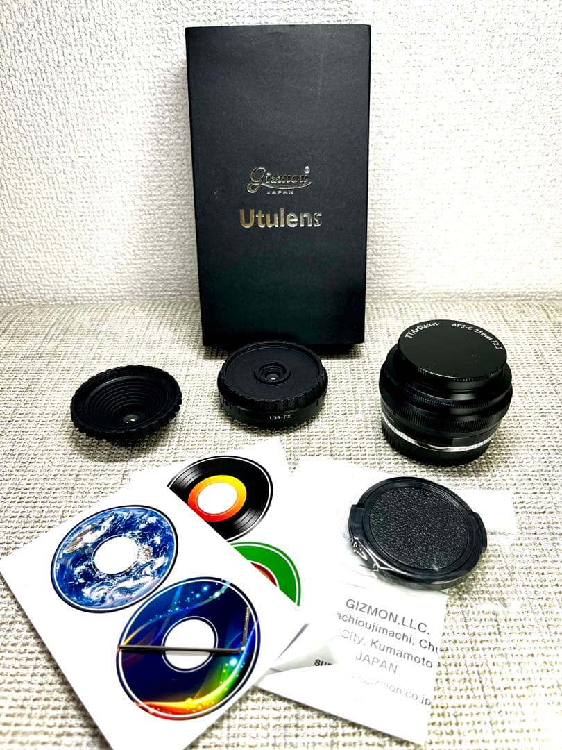 レンズ3点 TTArtisan 25mm F2 utulens wtulensXマウント・銘匠光学