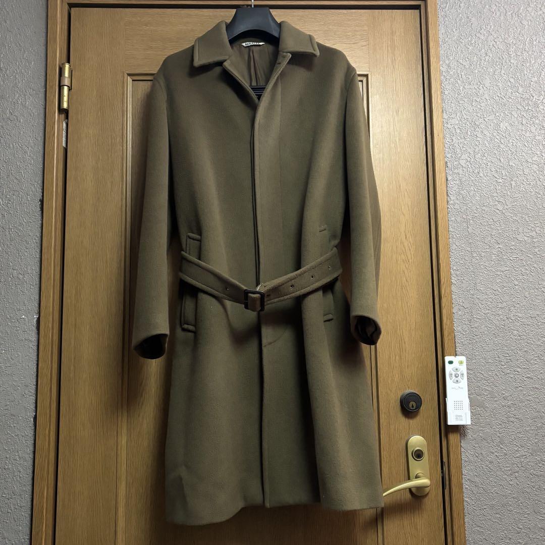 オーラリーBeaver Melton Soutien Collar Coat
