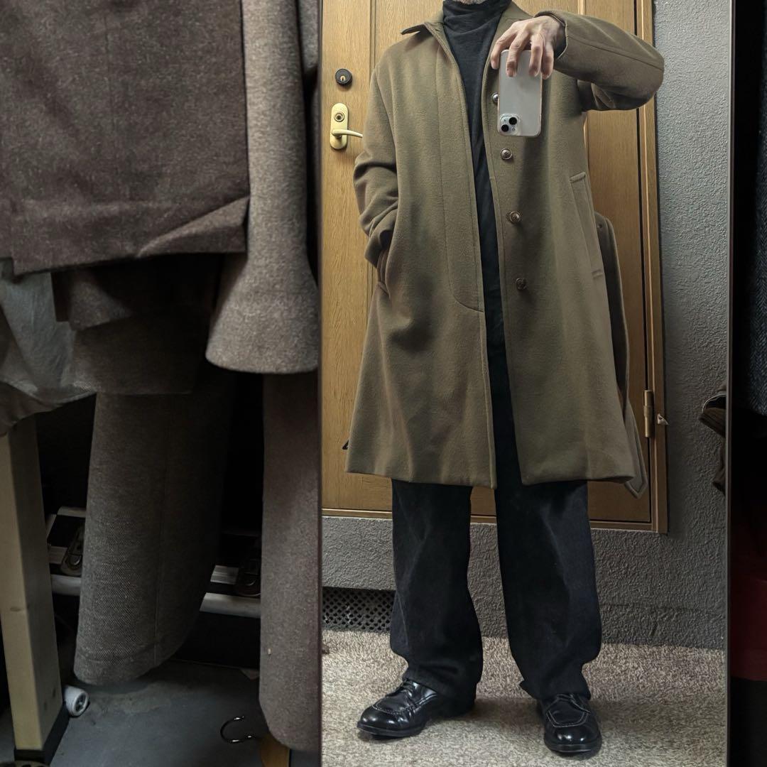 オーラリーBeaver Melton Soutien Collar Coat