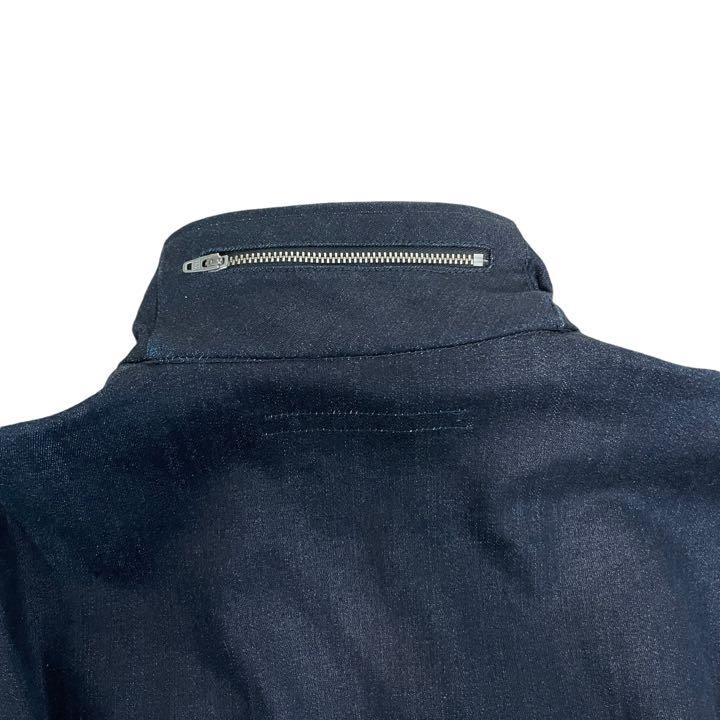 お得正規品 極美品 NO ID. デニムライダースジャケット ブラック ストレッチ素材 3Xp1M-m48750216572 数量限定お得