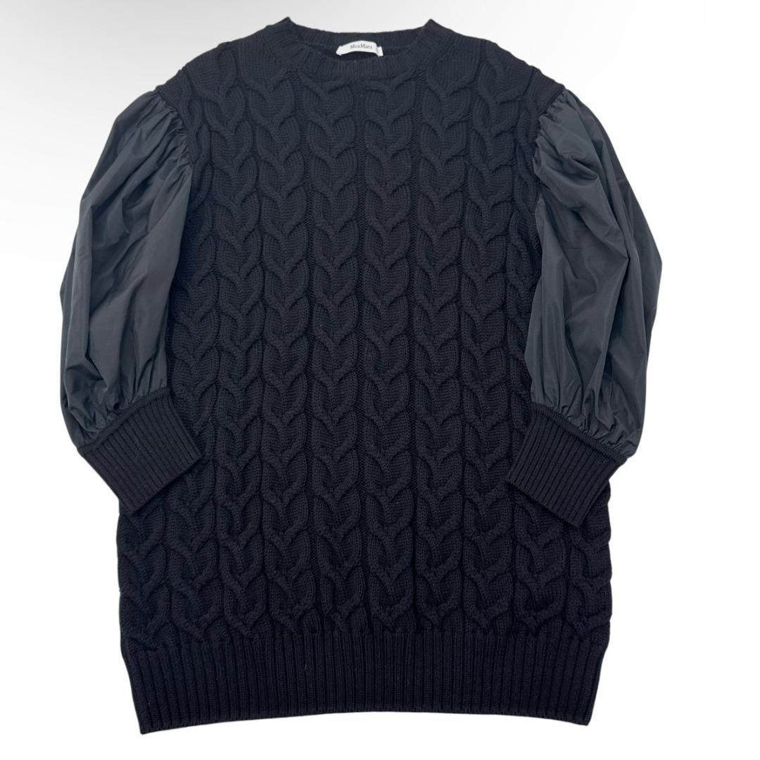 【Max Mara】Ottuso ピュア ウール バルーンスリーブ ドレス Max Mara】Ottuso ピュア ウール バルーンスリーブ ドレス (Max