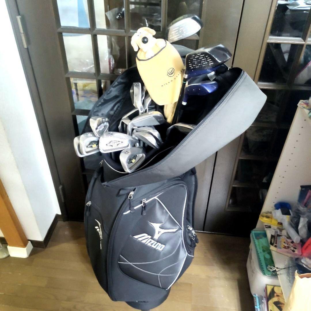 MIZUNO ミズノ　キャディーバッグ　ゴルフバッグ セット 初心者