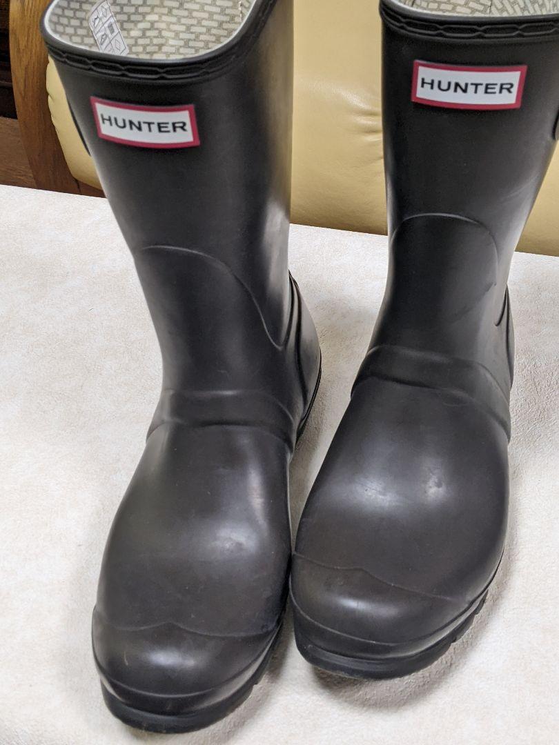 HUNTER オリーブ 長靴 バックル付き