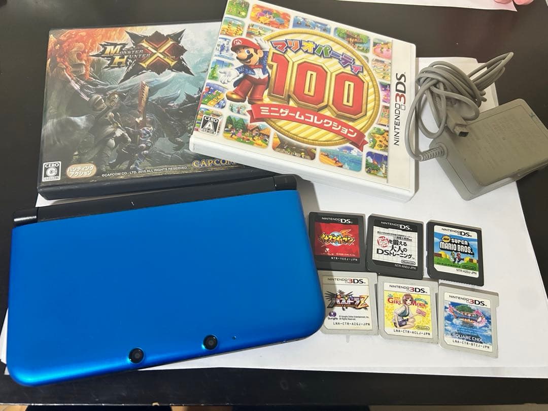 動作品 ニンテンドー 3DS LL 青 本体 ブルー 任天堂