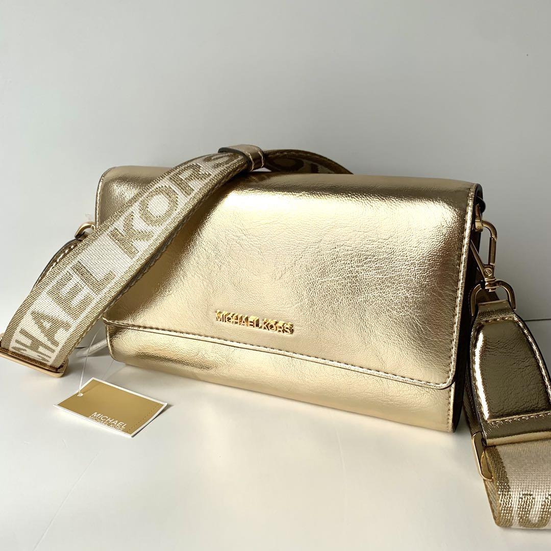 新品✨】マイケルコース ショルダーウォレット 長財布 ゴールド 金