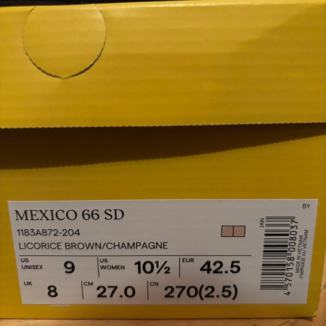 オニツカタイガー　スニーカー ブラウン　メキシコ　66 SD 27cm