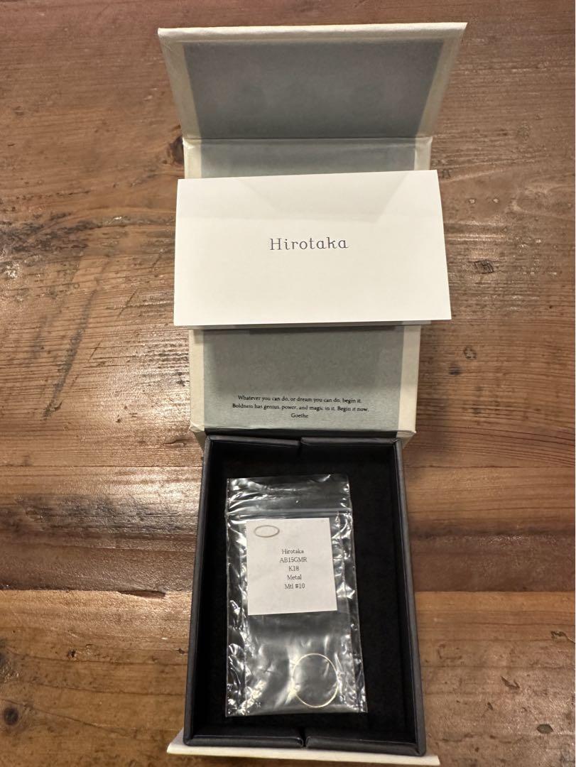 【最終価格】Hirotaka ヒロタカ プロミスリングk18 サイズ10号