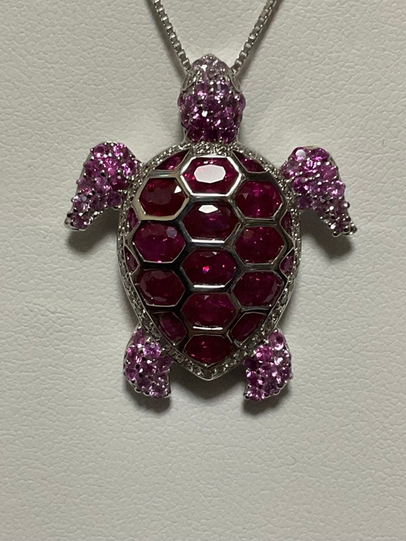 亀デザインネックレス　k18WG