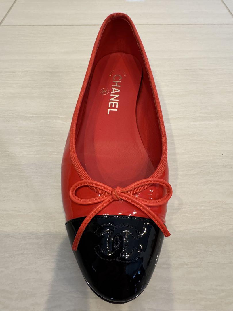 CHANEL シャネル　バレエシューズ　フラットシューズ　サイズ37ハーフ
