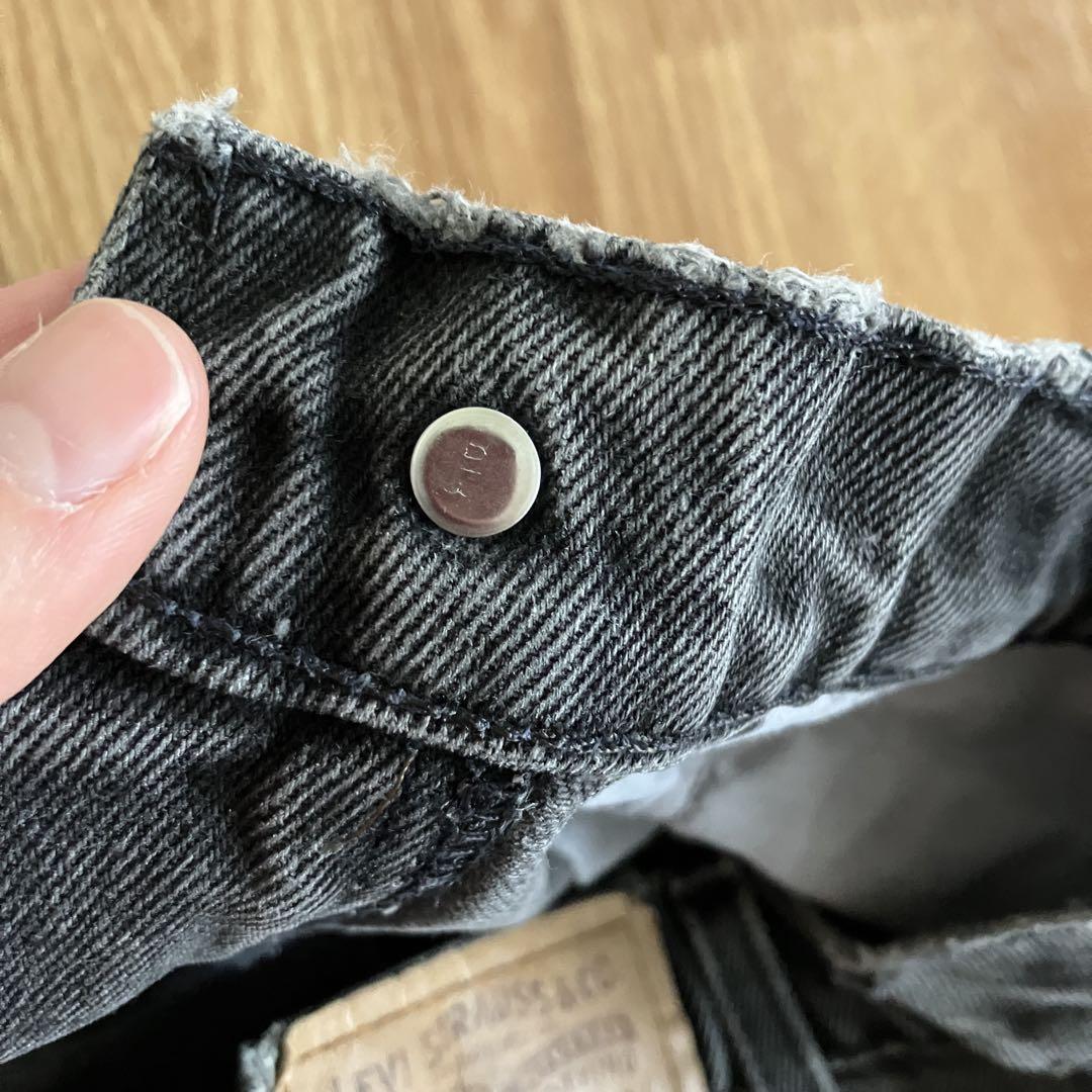 リーバイス 550 オレンジタブ ダークグレー デニムパンツ W29 L34