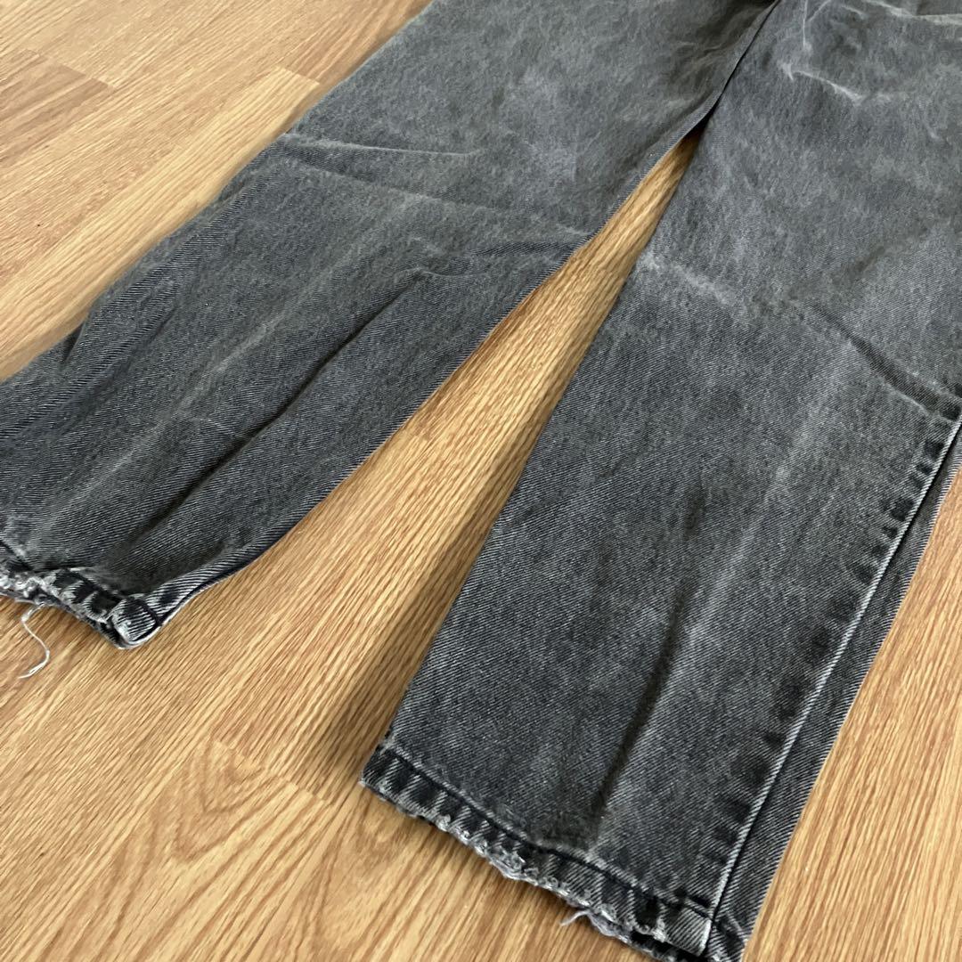 リーバイス 550 オレンジタブ ダークグレー デニムパンツ W29 L34