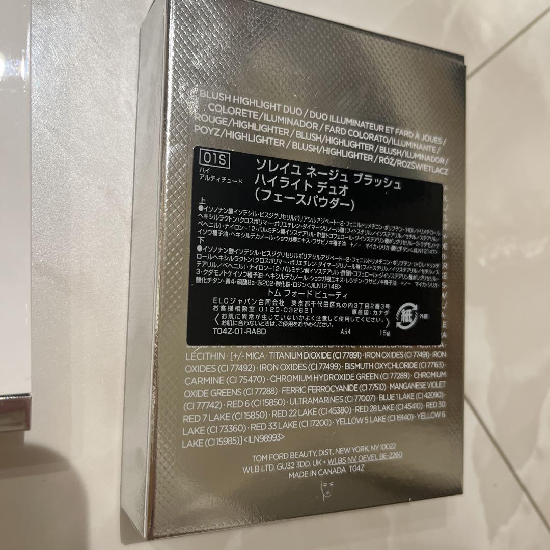 TOM FORD ソレイユネージュ ブラッシュ　ハイライトデュオ　01S