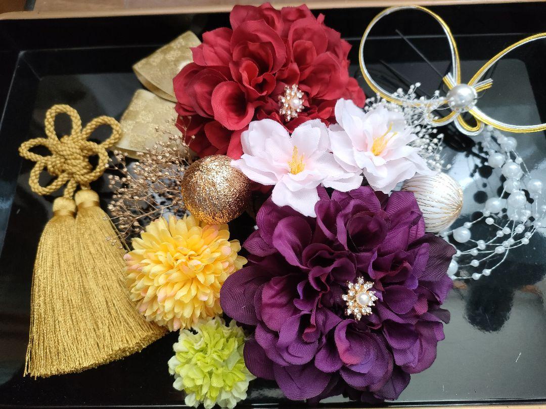 華やか 振袖 総絞りの花模様 着物 正絹 袷 広衿 RK-3093