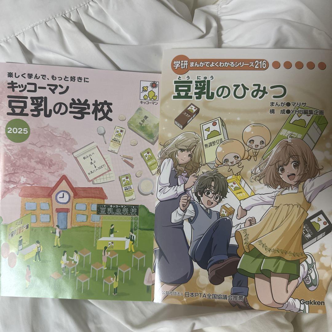 非売品】キッコーマン 豆乳のひみつ Gakken 漫画 クリアファイル