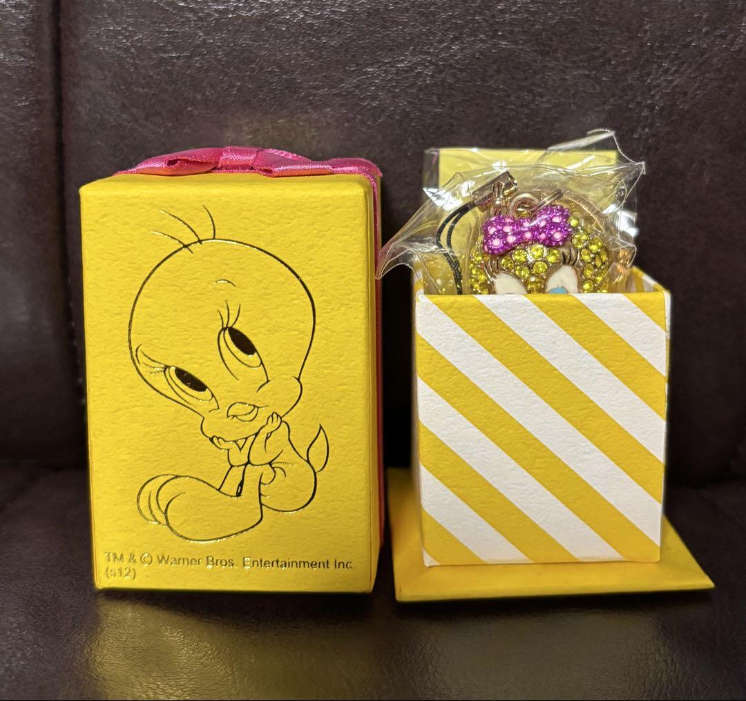 braccialini Tweety トゥイーティー 未使用 ストラップ 箱 Tweety ジュエリーストラップ トゥイーティー キーホルダー キー