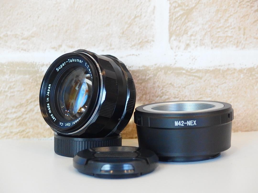Super Takumar 50mm F1.4 SONY Eマウントアダプター付 - メルカリ Super Takumar 50mm F1.4 SONY Eマウントアダプター付 - メルカリ
