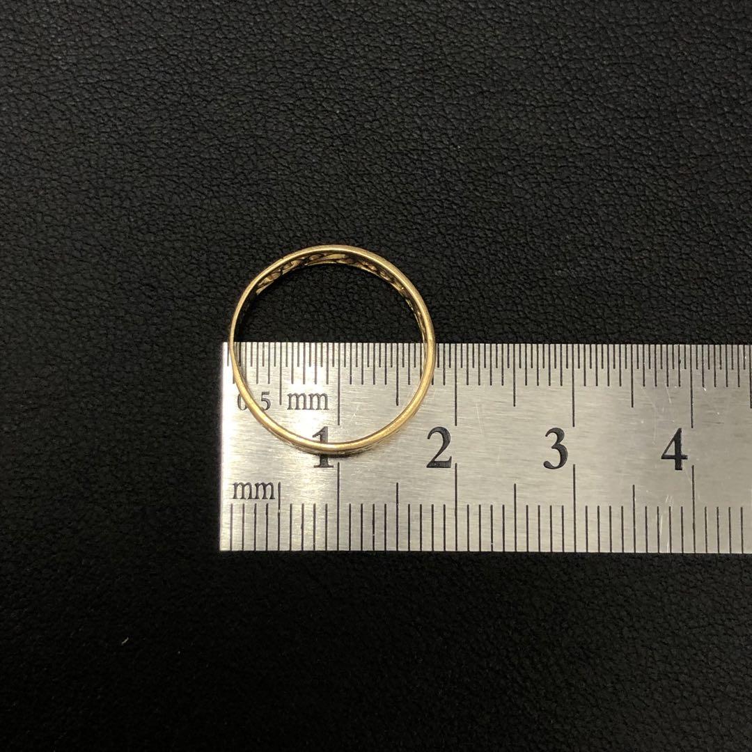 (A031913)K18 リングYG 指輪 18金 アクセサリー 約8号