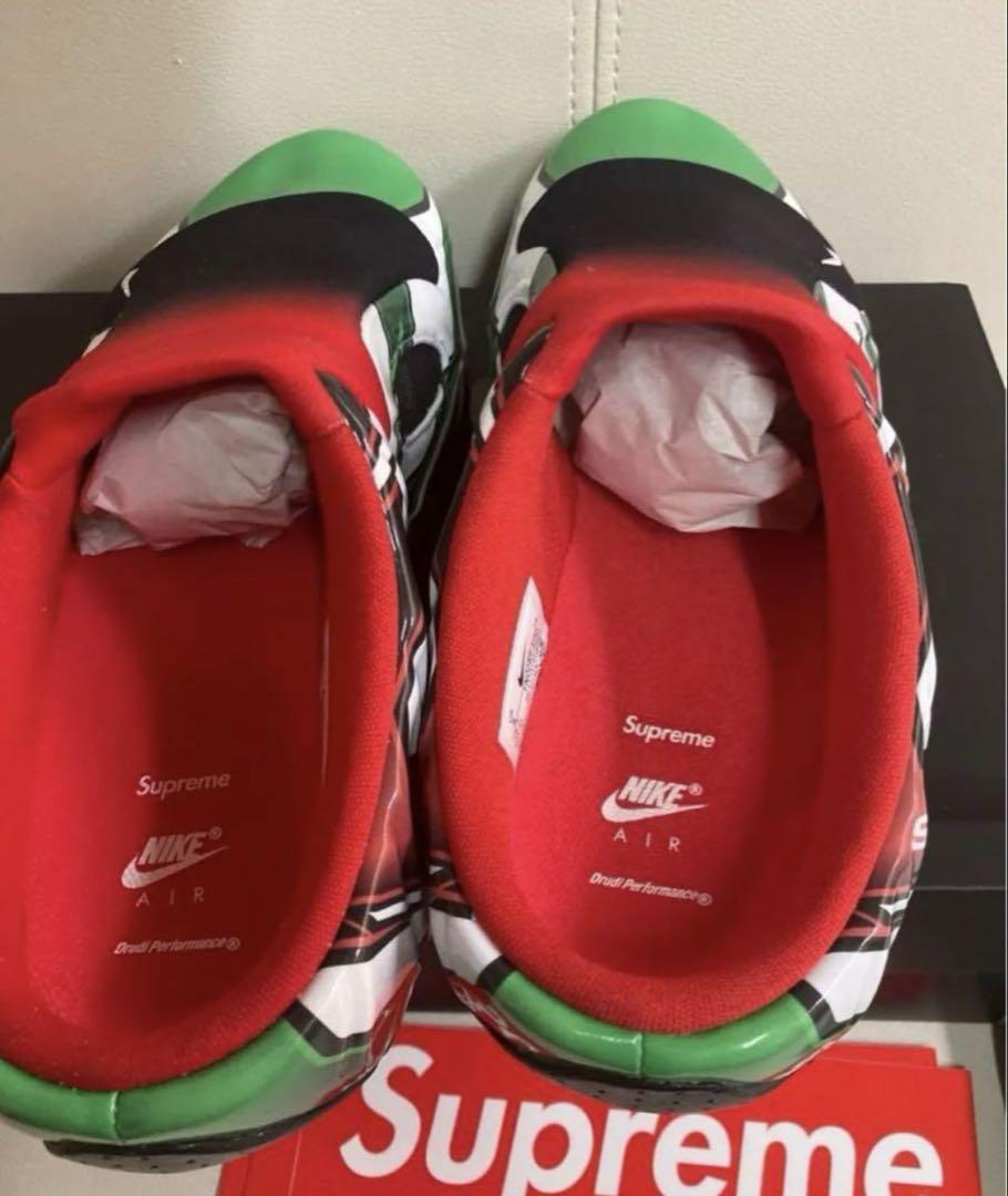 Nike Supreme サボサンダル グリーン/レッド