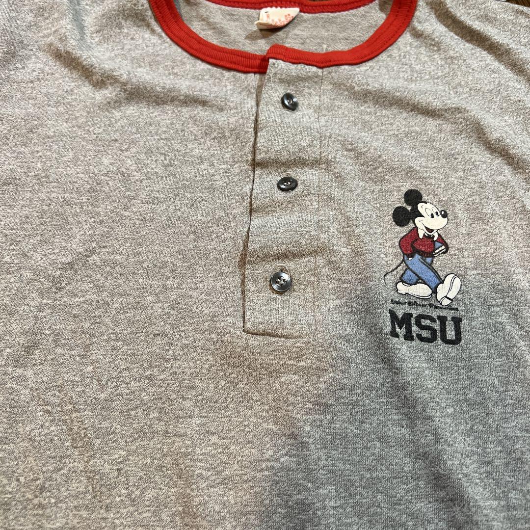 80s カレッジエイトパシフィック　ミッキーマウス　tシャツ　L USA製