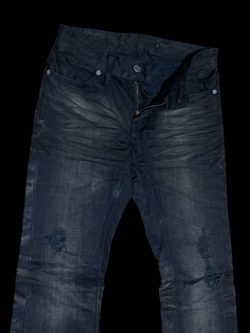 パンツ 00s archive FUGA flare black denim BK 44