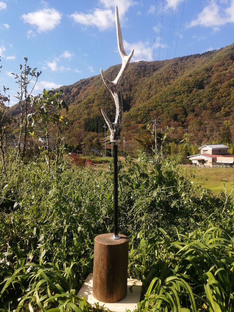 鹿の角　ランタンスタンド　アクセサリースタンド　帽子掛け　バック掛け