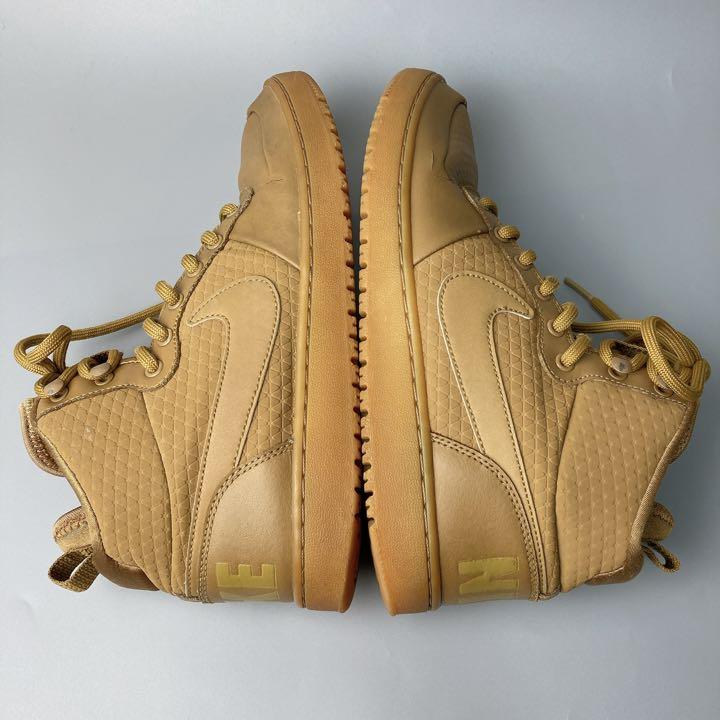 靴 NIKE COURT BOROUGH MID WINTER WHEAT 25.5
