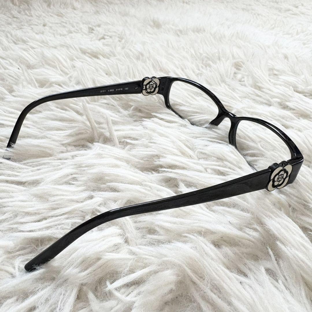 CHANEL サングラス 4164B カメリア ラインストーン 極美品