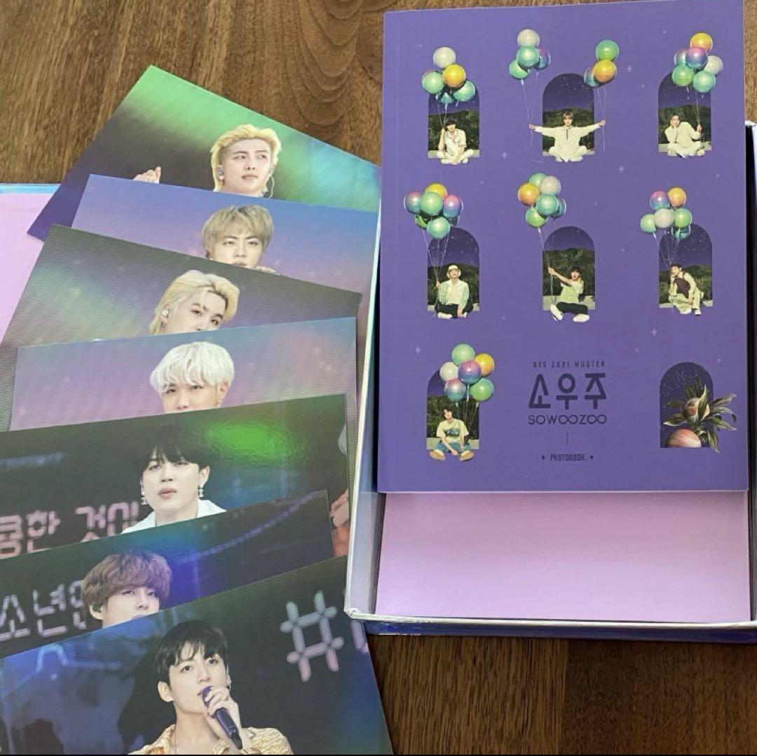 未開封 BTS [SOWOOZOO] ソウジュ ポストカード&amp;フォトステッカー BTS MUSTER SOWOOZOO DVD Official Photocard 2021 PC Photo